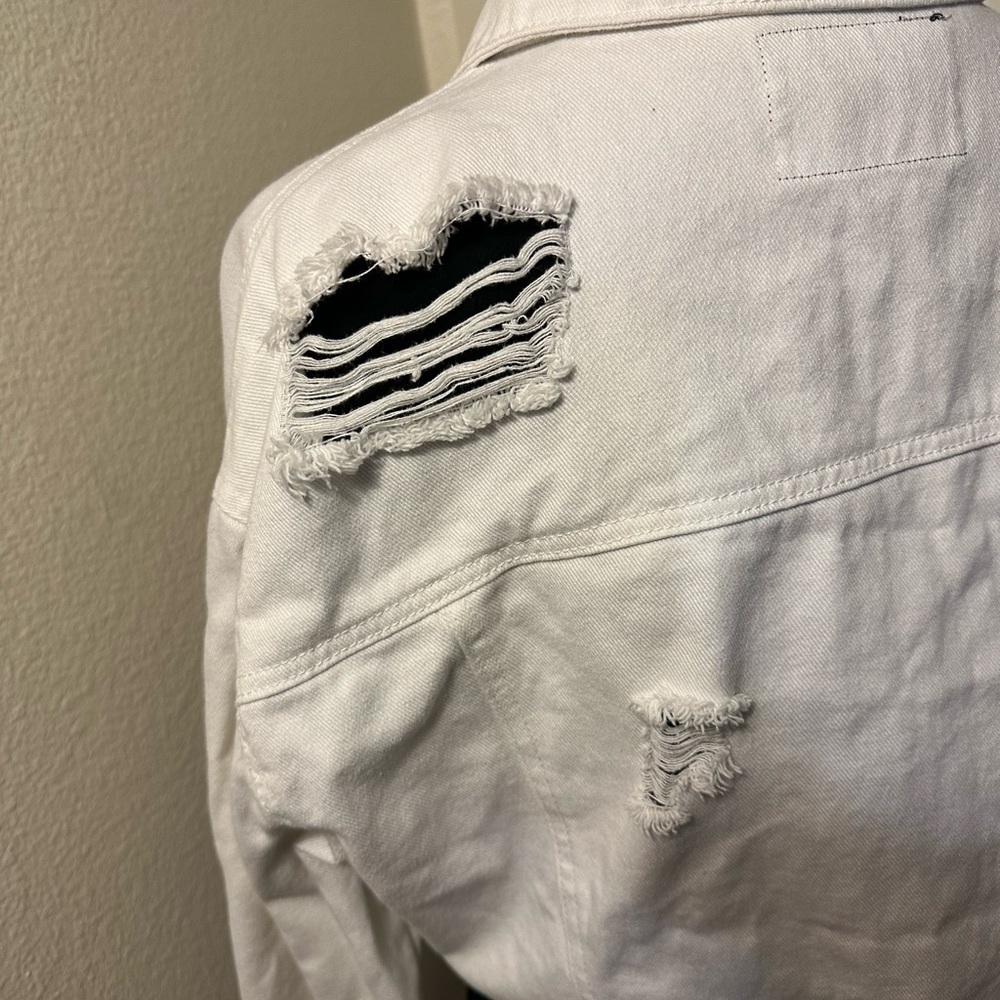 Refuge White Denim Jacket - Picture 6 of 11
